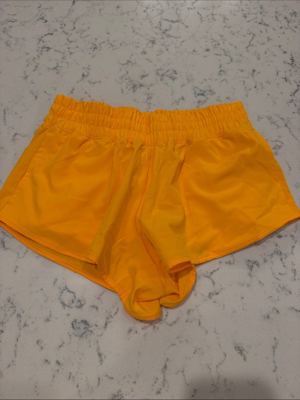 Women’s Athletic Shorts — Bright Orange Performance Short